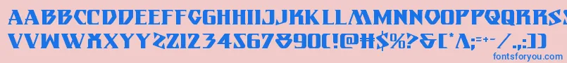 Eternalknight Font – Blue Fonts on Pink Background