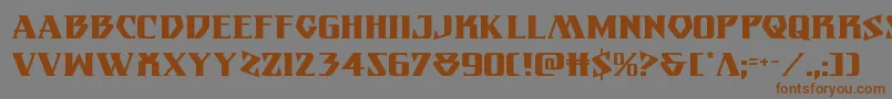 Eternalknight Font – Brown Fonts on Gray Background