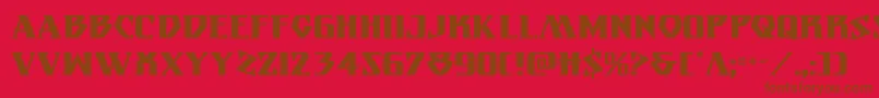 Eternalknight Font – Brown Fonts on Red Background