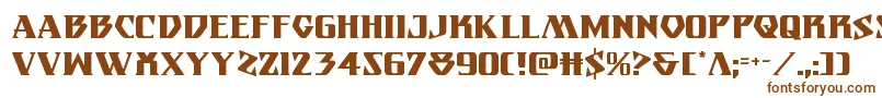 Eternalknight-fontti – ruskeat fontit valkoisella taustalla