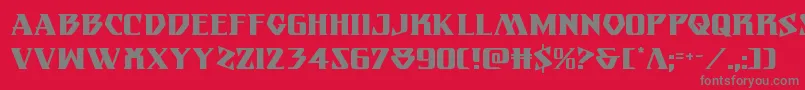 Eternalknight Font – Gray Fonts on Red Background