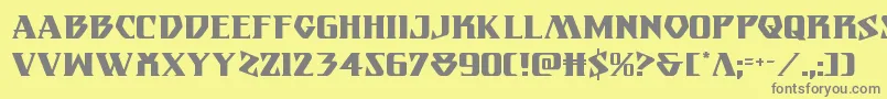 Eternalknight Font – Gray Fonts on Yellow Background