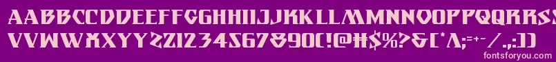 Eternalknight Font – Pink Fonts on Purple Background
