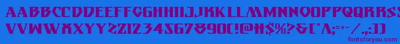 Eternalknight Font – Purple Fonts on Blue Background