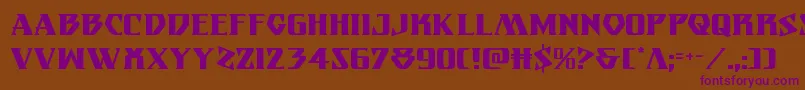 Eternalknight Font – Purple Fonts on Brown Background