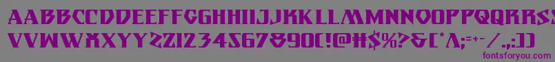 Eternalknight-fontti – violetit fontit harmaalla taustalla