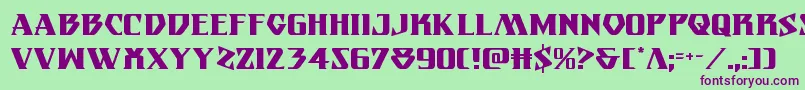 Eternalknight Font – Purple Fonts on Green Background