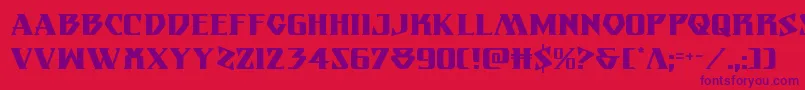 Eternalknight Font – Purple Fonts on Red Background