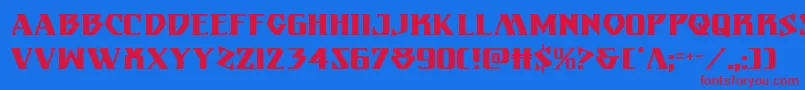 Eternalknight Font – Red Fonts on Blue Background