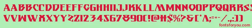 Eternalknight Font – Red Fonts on Green Background