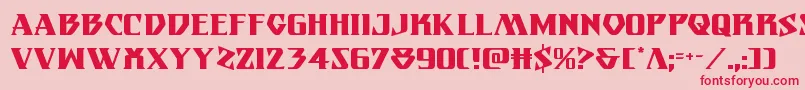 Eternalknight Font – Red Fonts on Pink Background