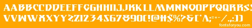 Eternalknight Font – White Fonts on Orange Background