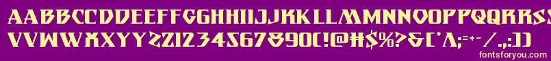 Eternalknight Font – Yellow Fonts on Purple Background