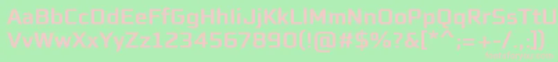 EaglesansBoldBold Font – Pink Fonts on Green Background