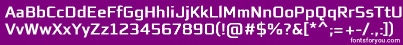 フォントEaglesansBoldBold – 紫の背景に白い文字