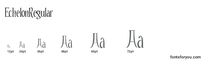 EchelonRegular Font Sizes