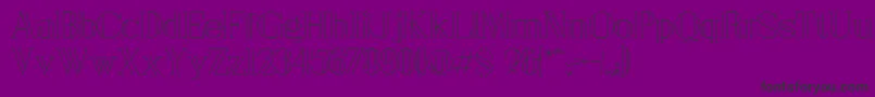 London Font – Black Fonts on Purple Background