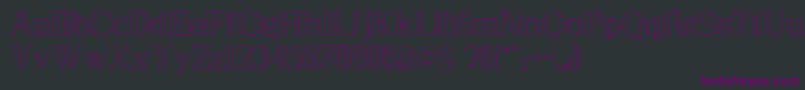 London Font – Purple Fonts on Black Background