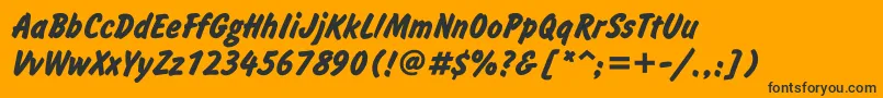 InformgttBold Font – Black Fonts on Orange Background