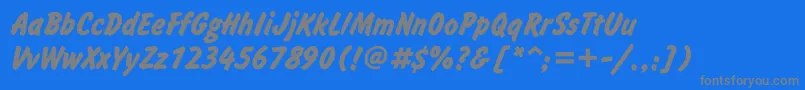 InformgttBold Font – Gray Fonts on Blue Background