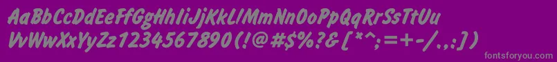 fuente InformgttBold – Fuentes Grises Sobre Fondo Morado