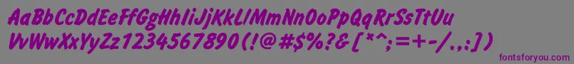 InformgttBold Font – Purple Fonts on Gray Background
