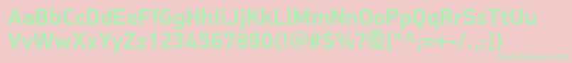 PfdindisplayproBold Font – Green Fonts on Pink Background