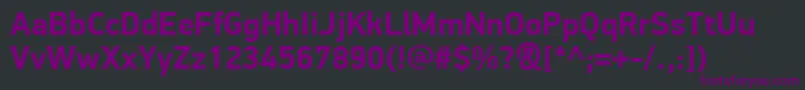 PfdindisplayproBold Font – Purple Fonts on Black Background