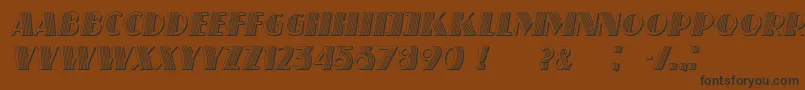 SchaefferItalic Font – Black Fonts on Brown Background