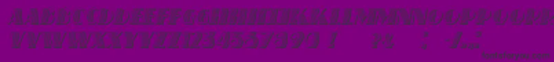 SchaefferItalic Font – Black Fonts on Purple Background