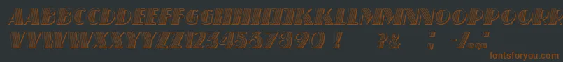SchaefferItalic-fontti – ruskeat fontit mustalla taustalla