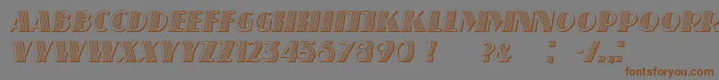 Шрифт SchaefferItalic – коричневые шрифты на сером фоне