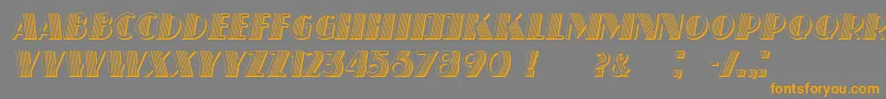SchaefferItalic-fontti – oranssit fontit harmaalla taustalla