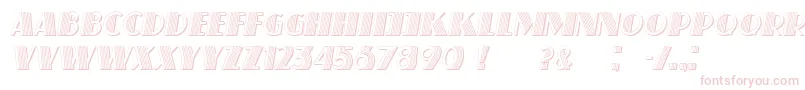 SchaefferItalic-fontti – vaaleanpunaiset fontit valkoisella taustalla