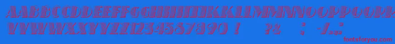 Шрифт SchaefferItalic – красные шрифты на синем фоне