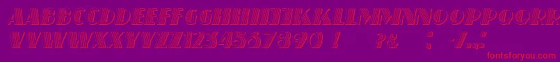 fuente SchaefferItalic – Fuentes Rojas Sobre Fondo Morado