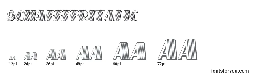 SchaefferItalic Font Sizes