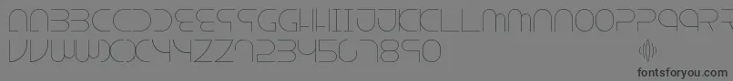フォントEscape – 黒い文字の灰色の背景