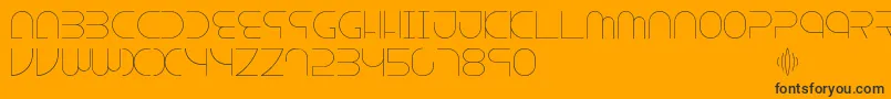 Escape Font – Black Fonts on Orange Background