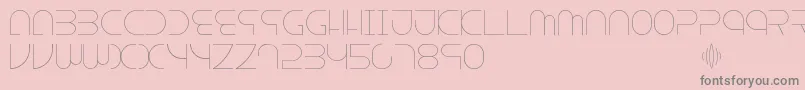 Escape Font – Gray Fonts on Pink Background