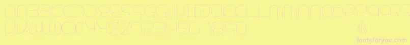 Шрифт Escape – розовые шрифты на жёлтом фоне