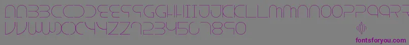 Шрифт Escape – фиолетовые шрифты на сером фоне