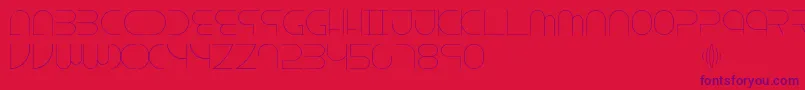 Escape Font – Purple Fonts on Red Background
