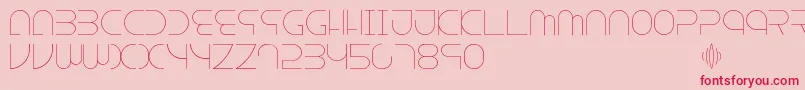 Escape Font – Red Fonts on Pink Background