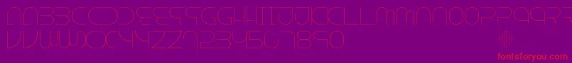 Escape Font – Red Fonts on Purple Background