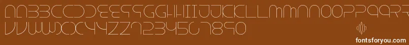 フォントEscape – 茶色の背景に白い文字