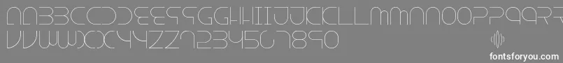 フォントEscape – 灰色の背景に白い文字