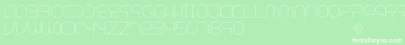 Escape Font – White Fonts on Green Background