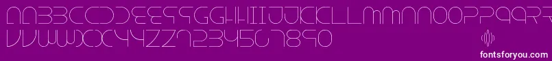 Escape Font – White Fonts on Purple Background