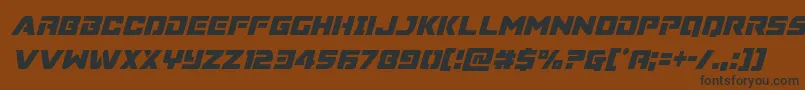 Supercommandocondital Font – Black Fonts on Brown Background